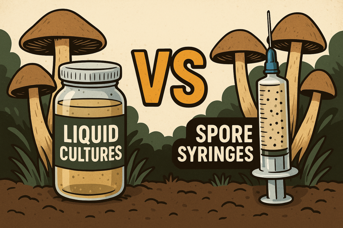 Liquid Cultures vs. Spore Syringes
